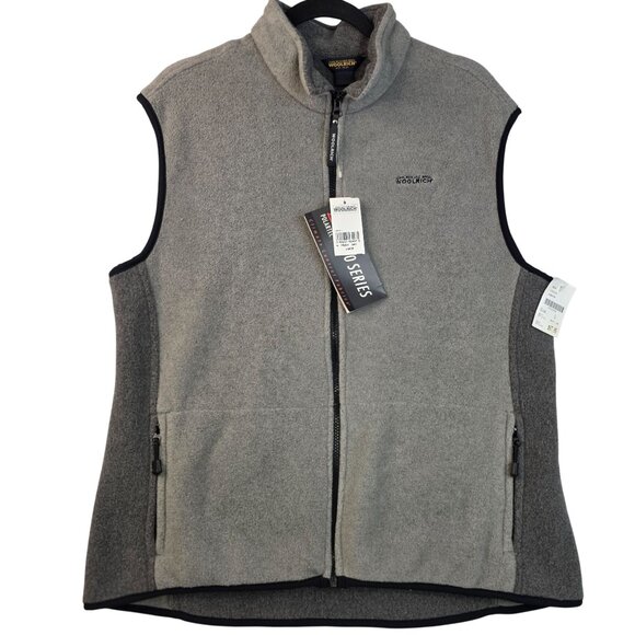 Woolrich Womens Large Polartec 200 Series Fleece Vest Gray Deadstock NOS USA - Picture 1 of 13